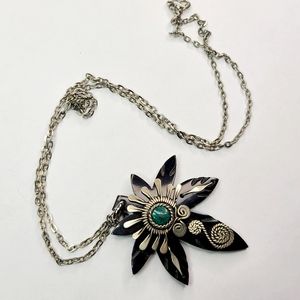 Groovy Boho Marijuana Leaf Necklace